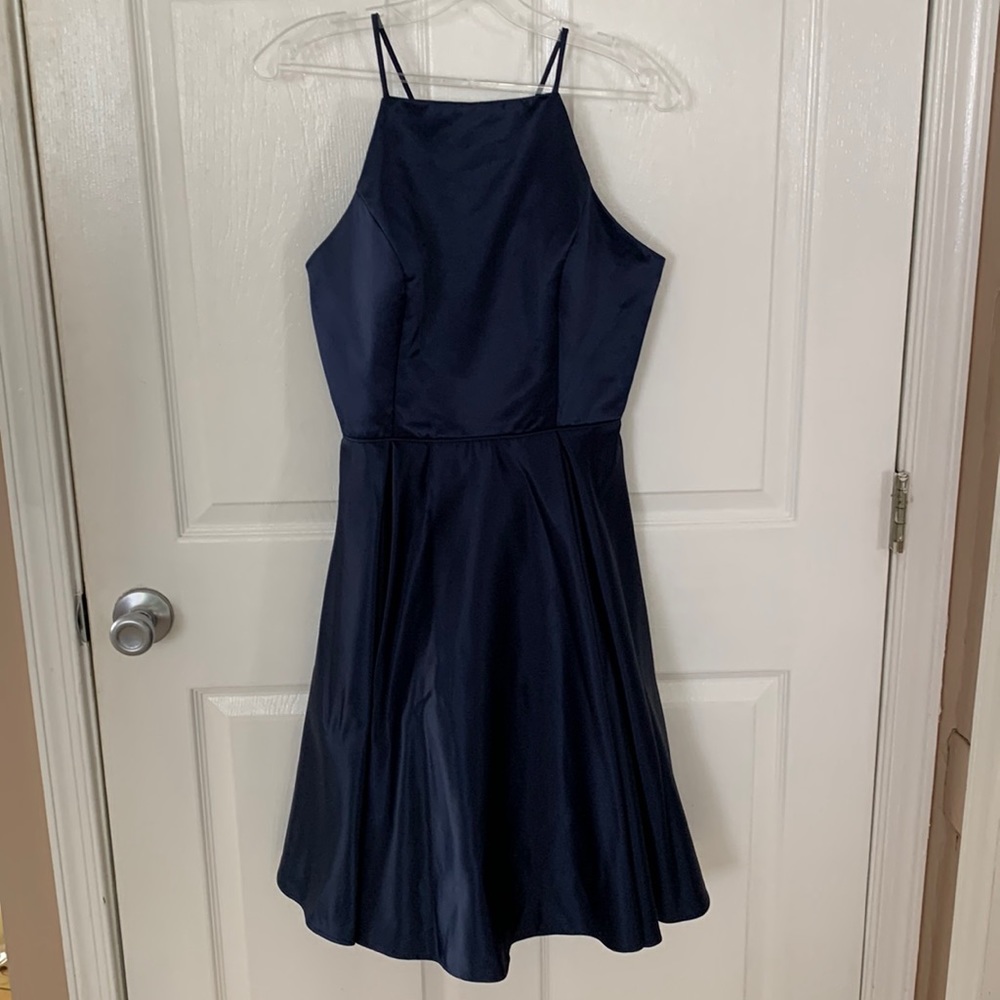 Navy Blue Homecoming Dress